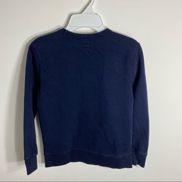 Gap Star Wars Sweater Blue Gold Sz Medium 8 Kids Youth Disney Crewneck - Picture 4 of 4